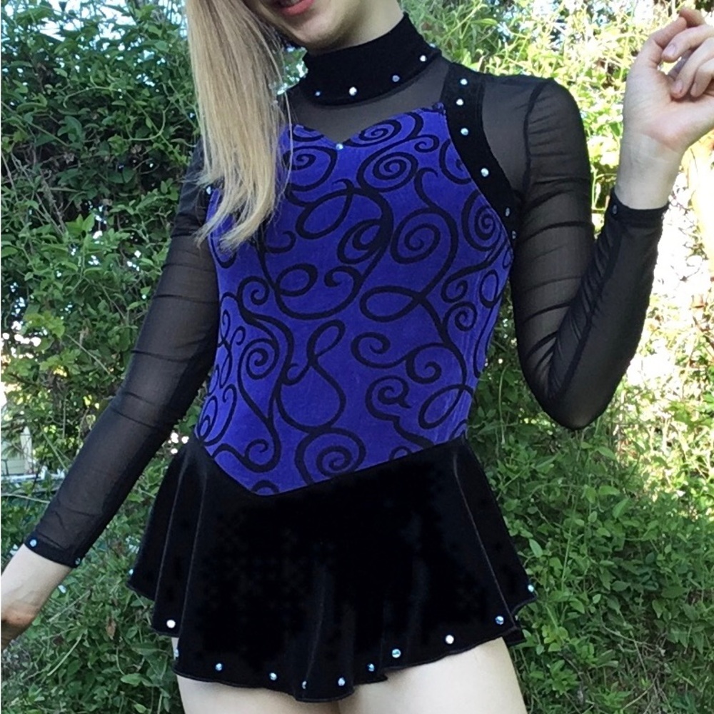 Vintage Figure Skating Costume Circa 1990s